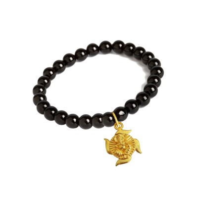 Ganesha Swastik Charm Bracelet